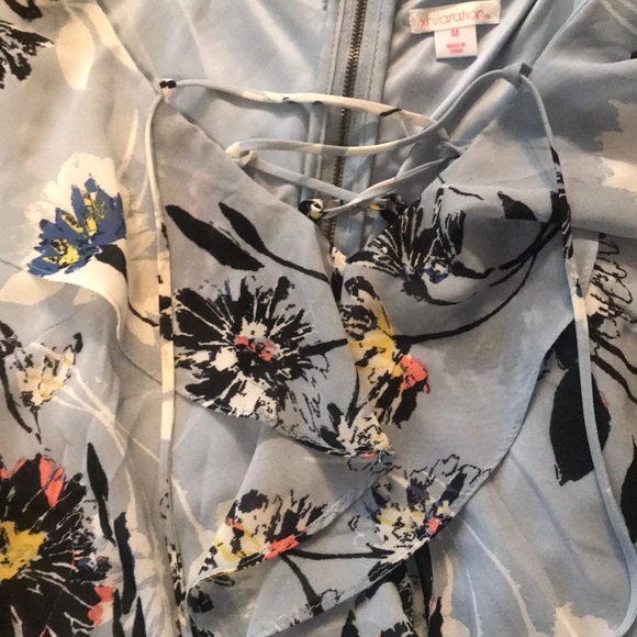 Baby Blue Floral Dress - Picture 3 of 5